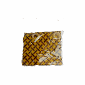 Rideau ethnik jaune à motifs