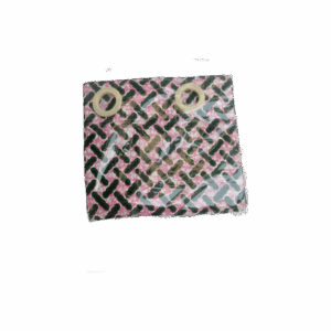 Rideau ethnik vert à motif